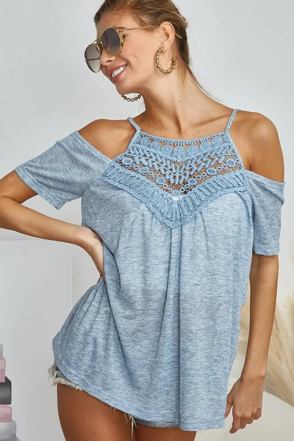 BiBi adjustable lace tank top - Love Salve
